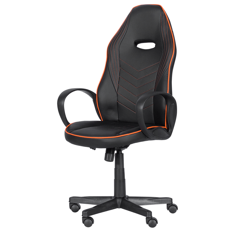 Геймърски стол Carmen 7530 – черно – оранжев