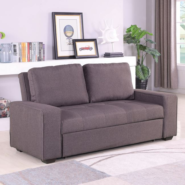 Разтегателен диван кафяв цвят