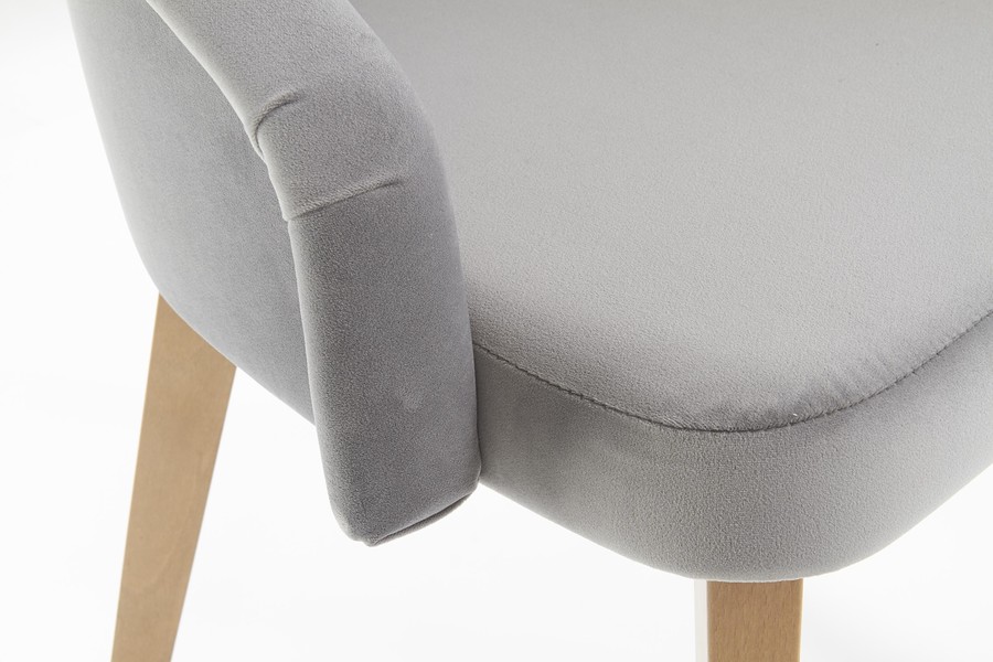 Стол – меден дъб / сив