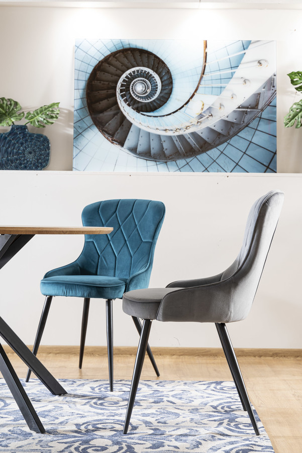 Трапезарен стол – сив Bluvel 14