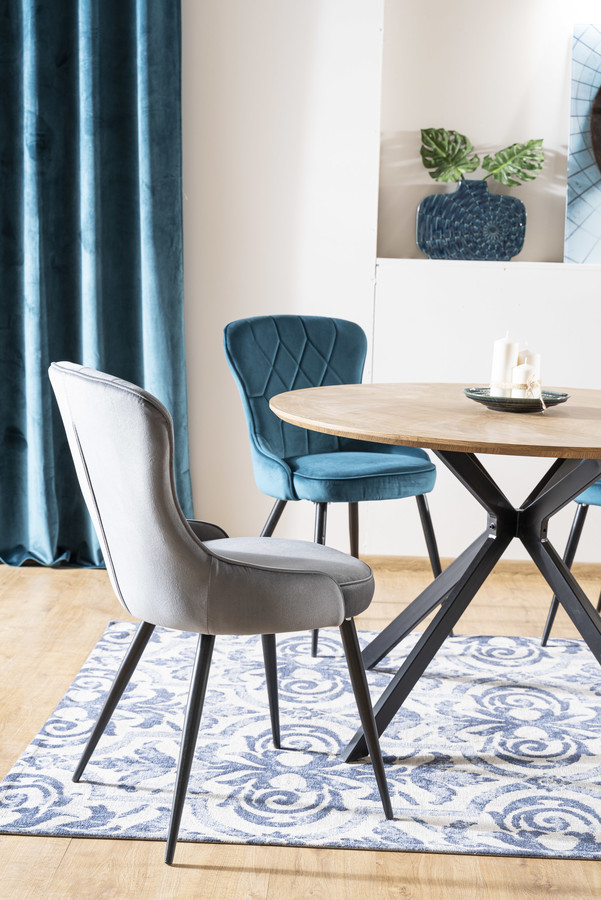 Трапезарен стол – сив Bluvel 14