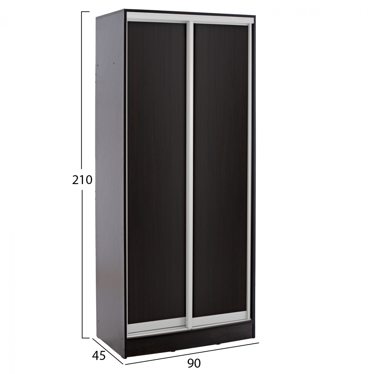 Гардероб цвят венге