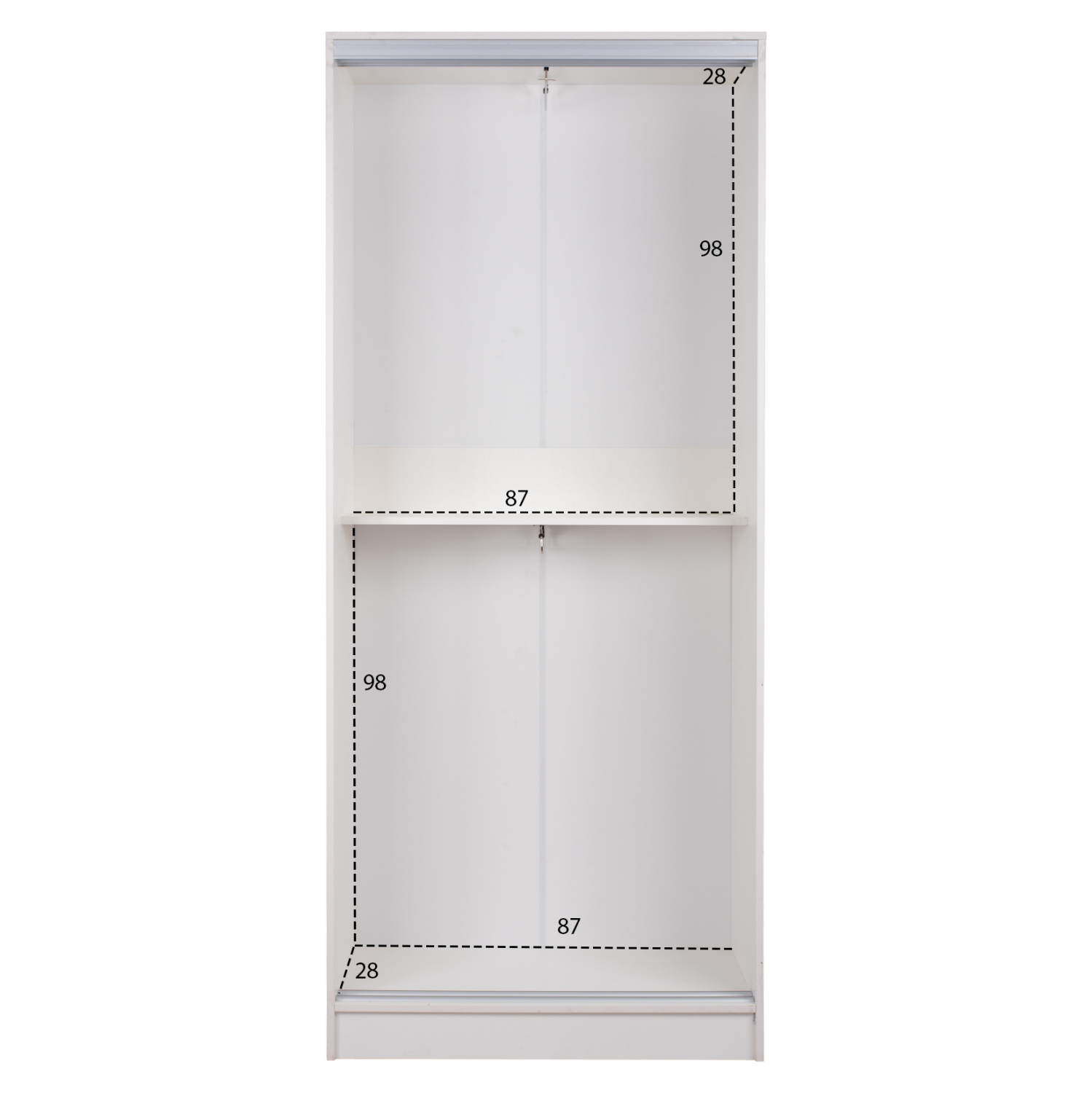 Гардероб бял цвят