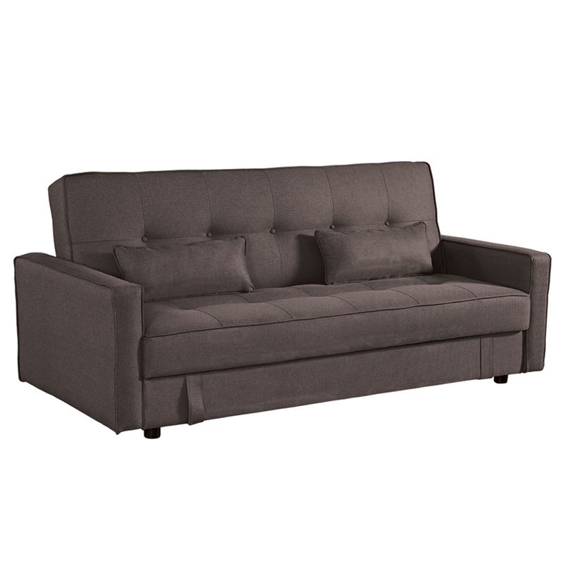Разтегателен диван - кафяв цвят