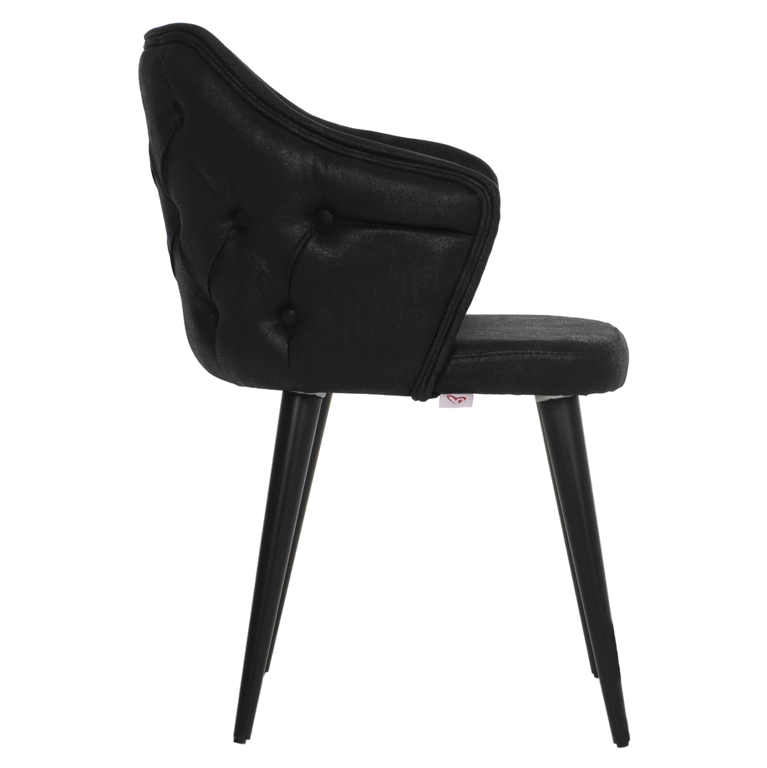Кресло набук черен цвят