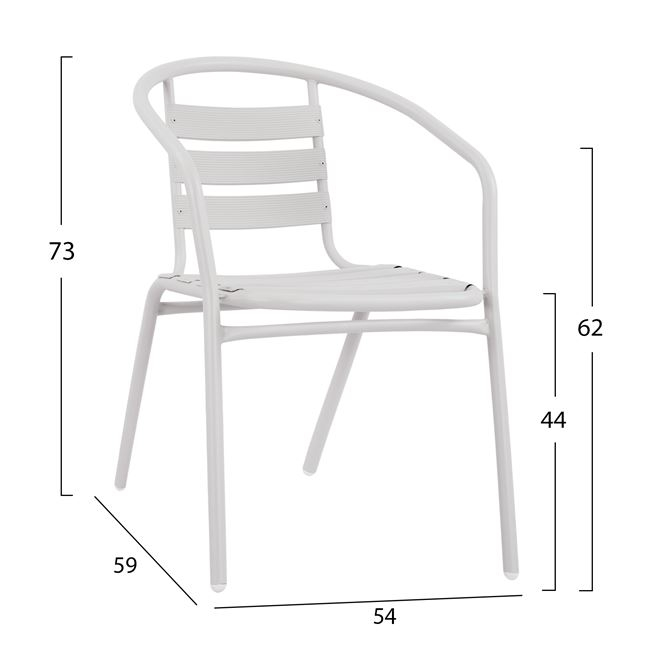 Стол бял цвят