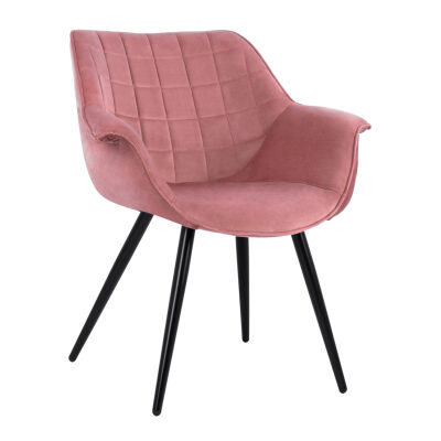 Кресло цвят черен-розов