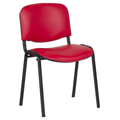 Посетителски стол    - червен