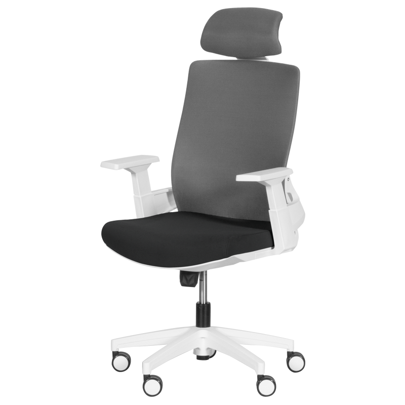 Президентски офис стол – черен – сив