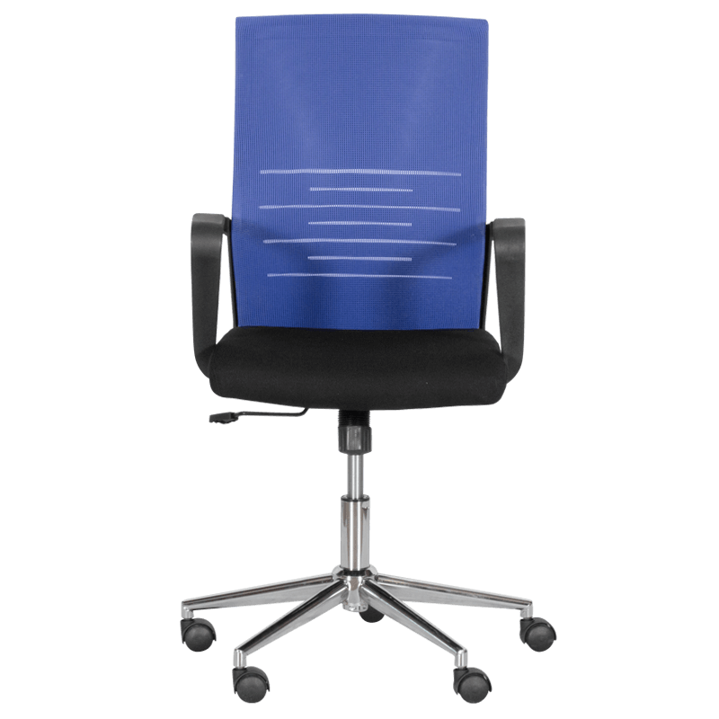 Работен офис стол - черен - син