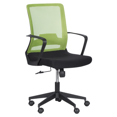 Работен офис стол Carmen 7563 – черен – зелен