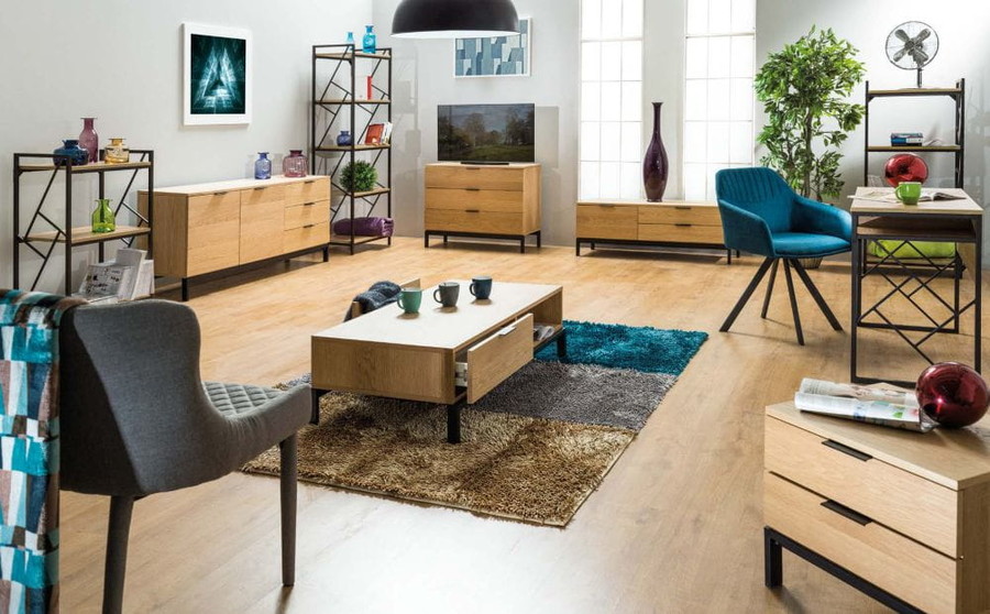 Етажерка – дъб/тъмно кафяво