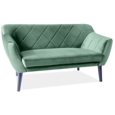 Двуместен диван 2 Velvet - зелен