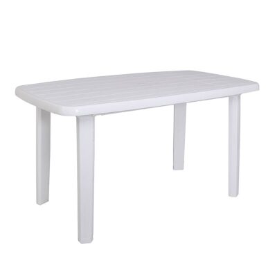 Градинска маса бял цвят