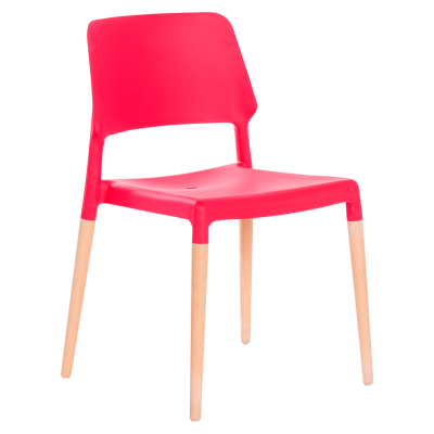 Трапезен стол   - червен