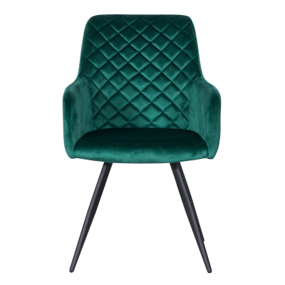 Трапезен стол – тъмно зелен