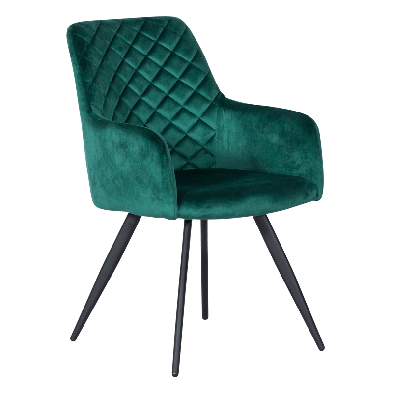 Трапезен стол – тъмно зелен