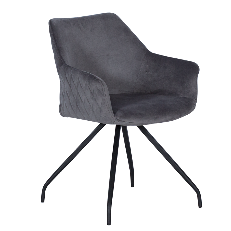 Трапезен стол KENDAL – тъмносив BF 2