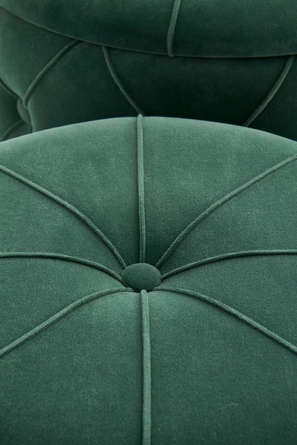 Комплект от 2 броя табуретки с място за съхранение – тъмно зелено
