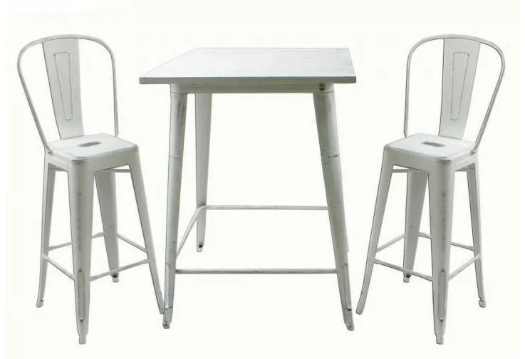 Елегантна и модерна маса с височина за бар столове. Подходяща за обзавеждане на заведения