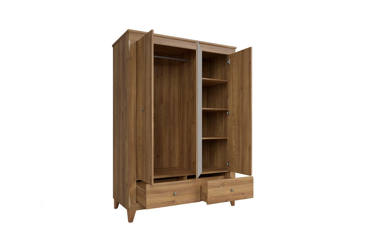 Гардероб BERGEN SZF2D1M2S златна лиственица