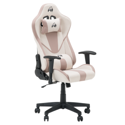 Геймърски стол Carmen 6313 - крем-розов