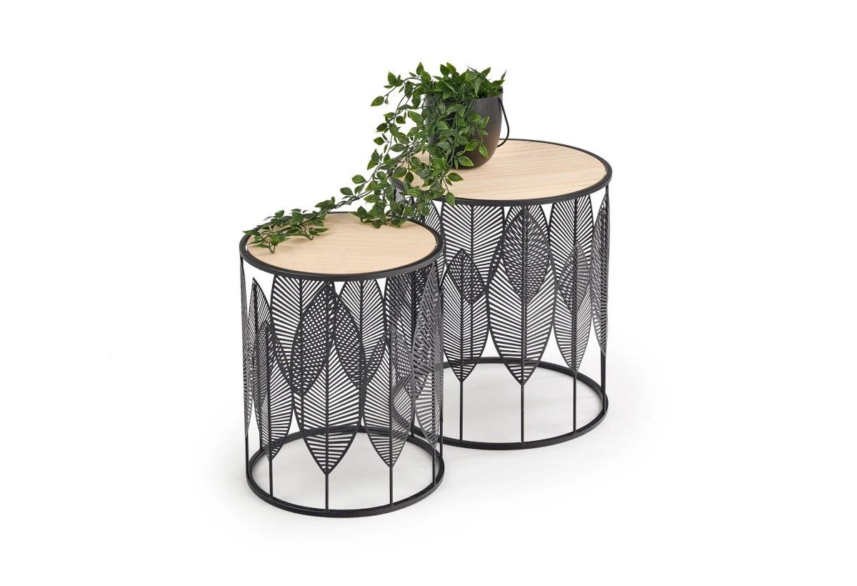 Комплект холни масички FOLLA черно