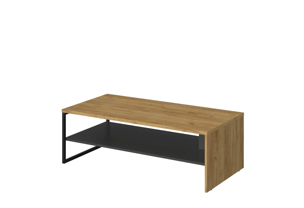 Холна маса SANTES златен дъб крафт / антрацит