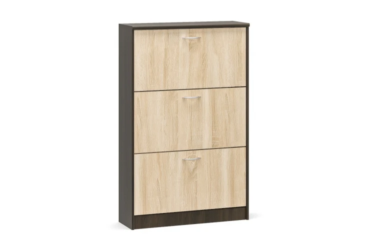 Шкаф за обувки с три врати венге / дъб сонома Шкаф за обувки с три врати венге / дъб сонома