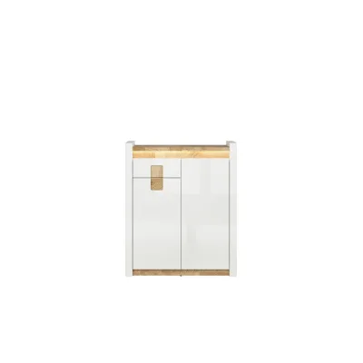 Скрин Аламейда с две врати и чекмедже е изключително елегантна и практична мебел за обзавеждане на дневна