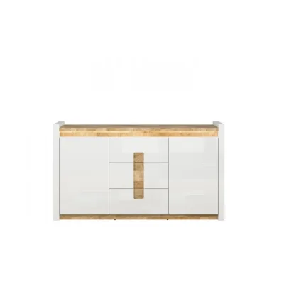Скрин Аламейда с две врати и три чекмеджета е изключително елегантна и практична мебел за обзавеждане на дневна
