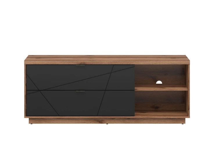 ТВ шкаф FORN RTV2S дъб делано / черно мат