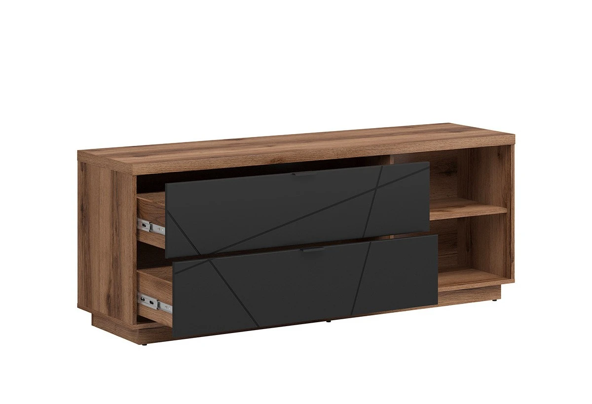ТВ шкаф FORN RTV2S дъб делано / черно мат