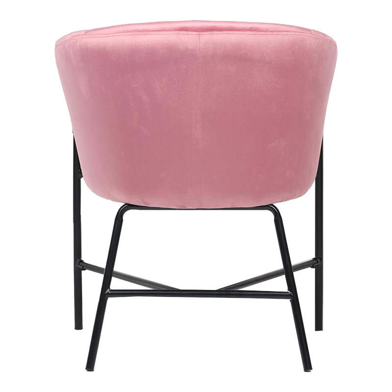 Кресло цвят розов-черен