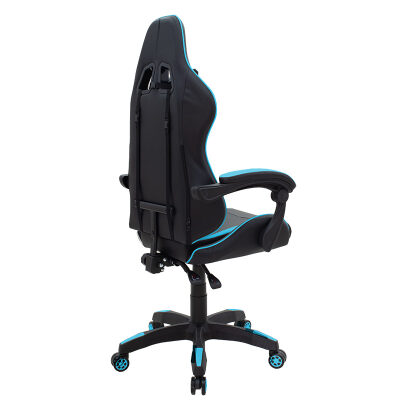 Геймърски стол цвят син-черен