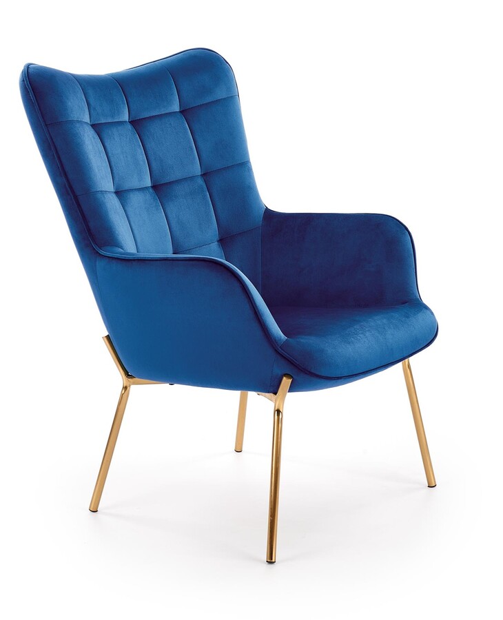 Кресло за отдих - тъмно синьо