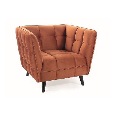 Кадифено кресло - канела