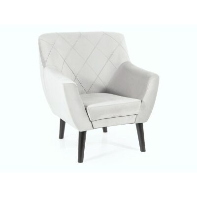 Кадифено кресло – венге/светло сиво