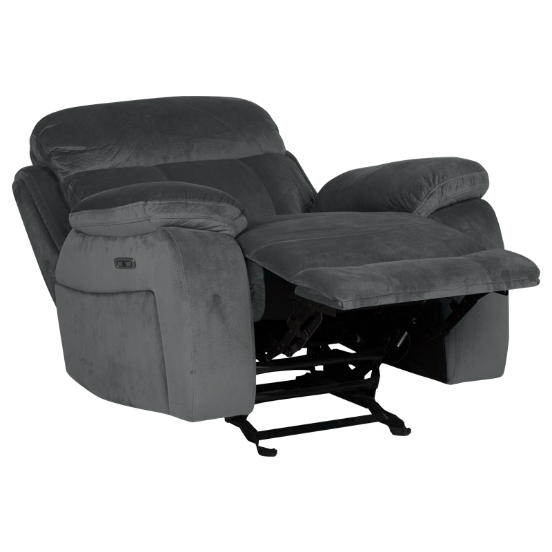 Фотьойл с електрически релакс механизъм – тъмносив