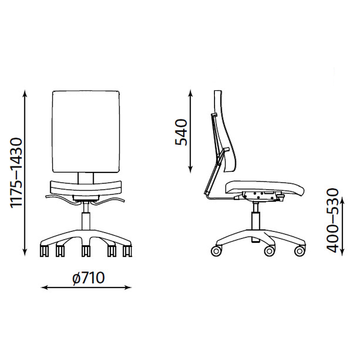 Офис Стол – черен/