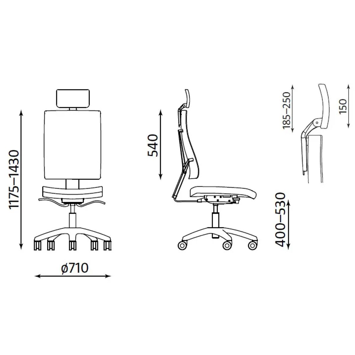Офис Стол – черен/