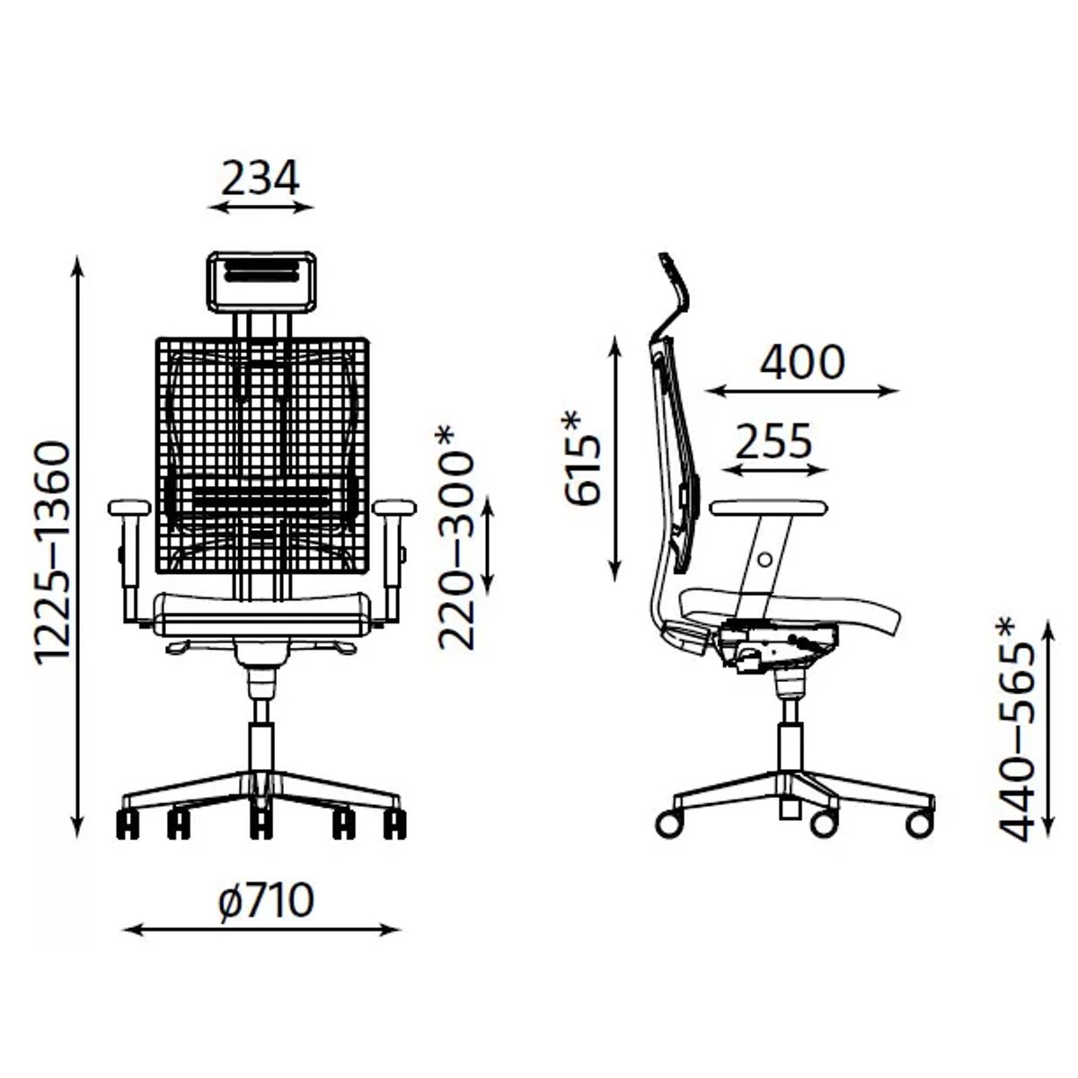 Офис Стол – черен/