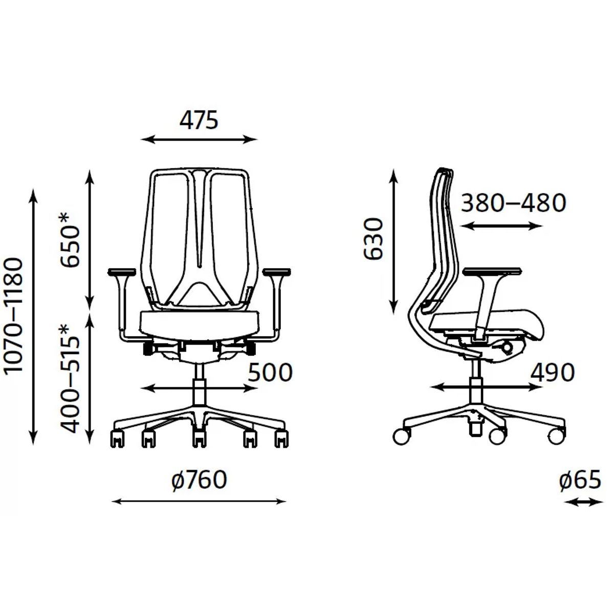 Офис Стол – зелен/многоцветен