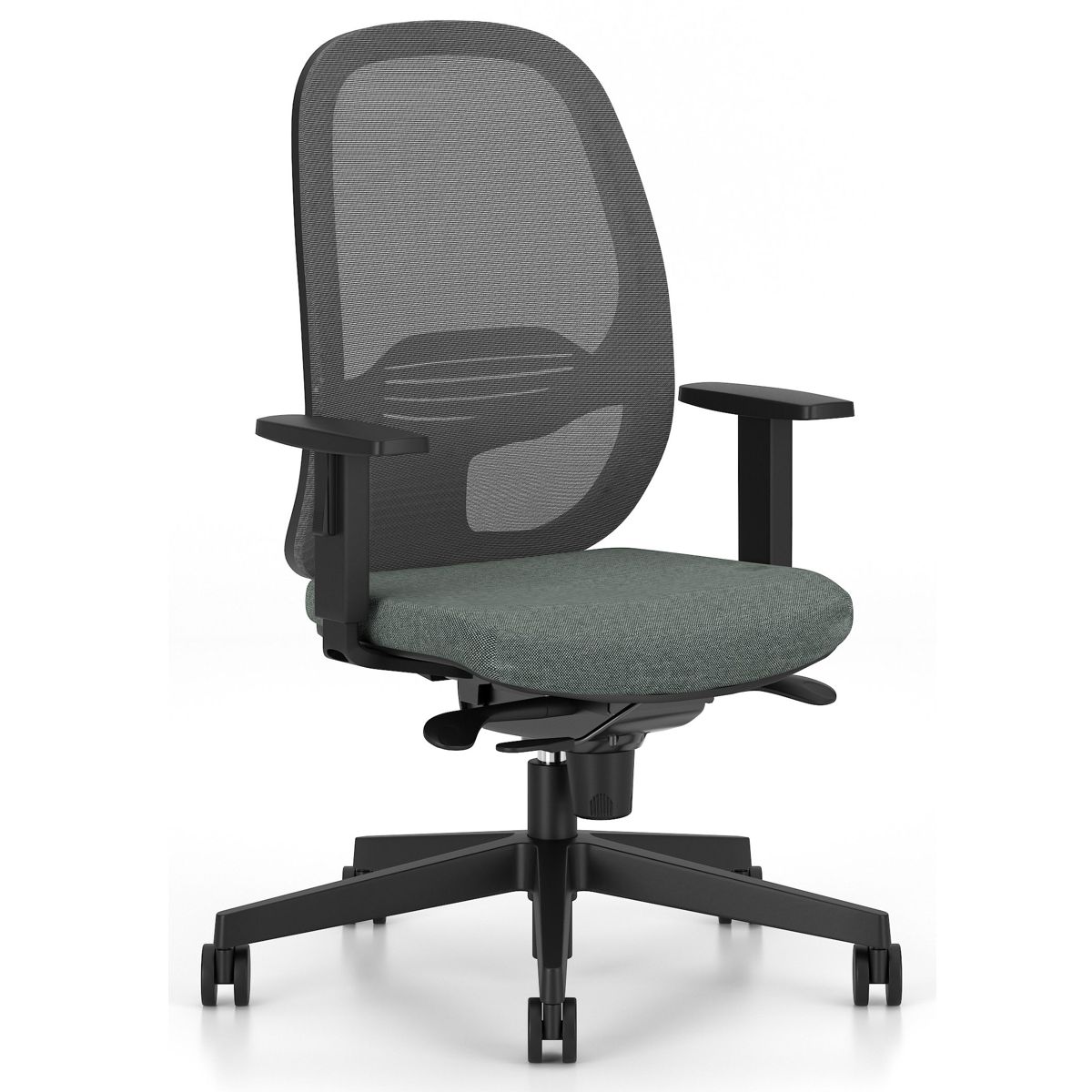 Офис Стол – черен/кафяв