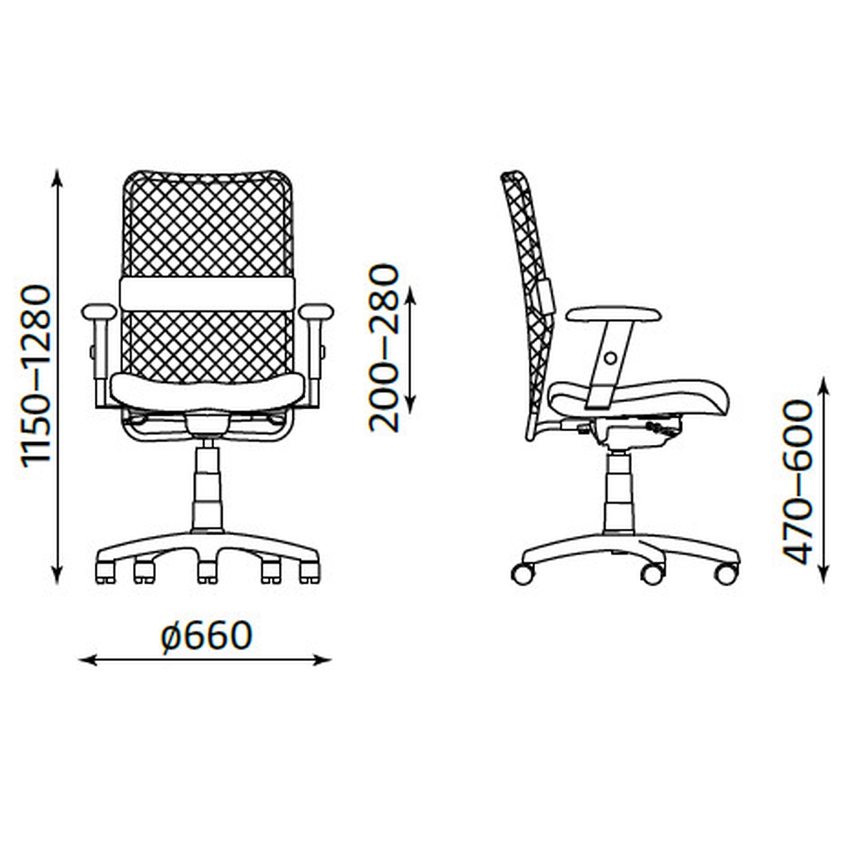 Офис Стол   – черен/