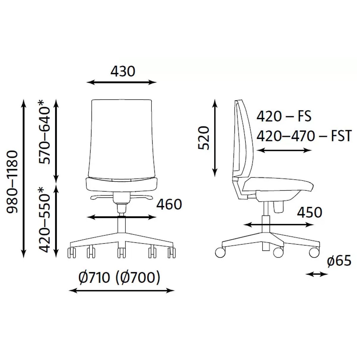 Офис Стол – бял/многоцветен