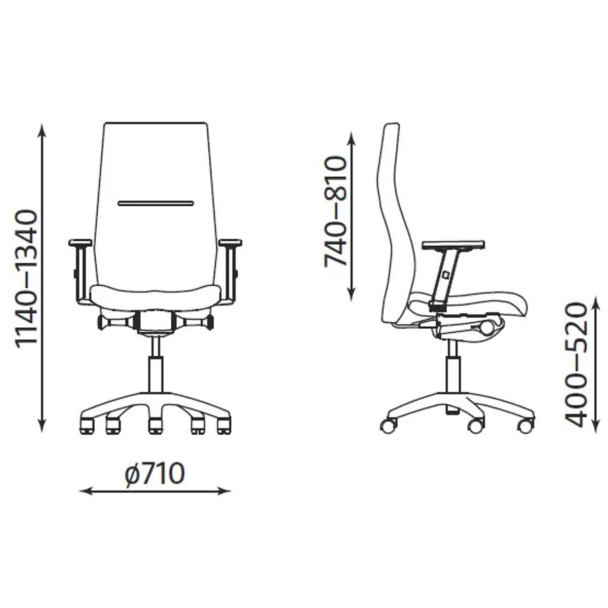 Офис Стол – черен/