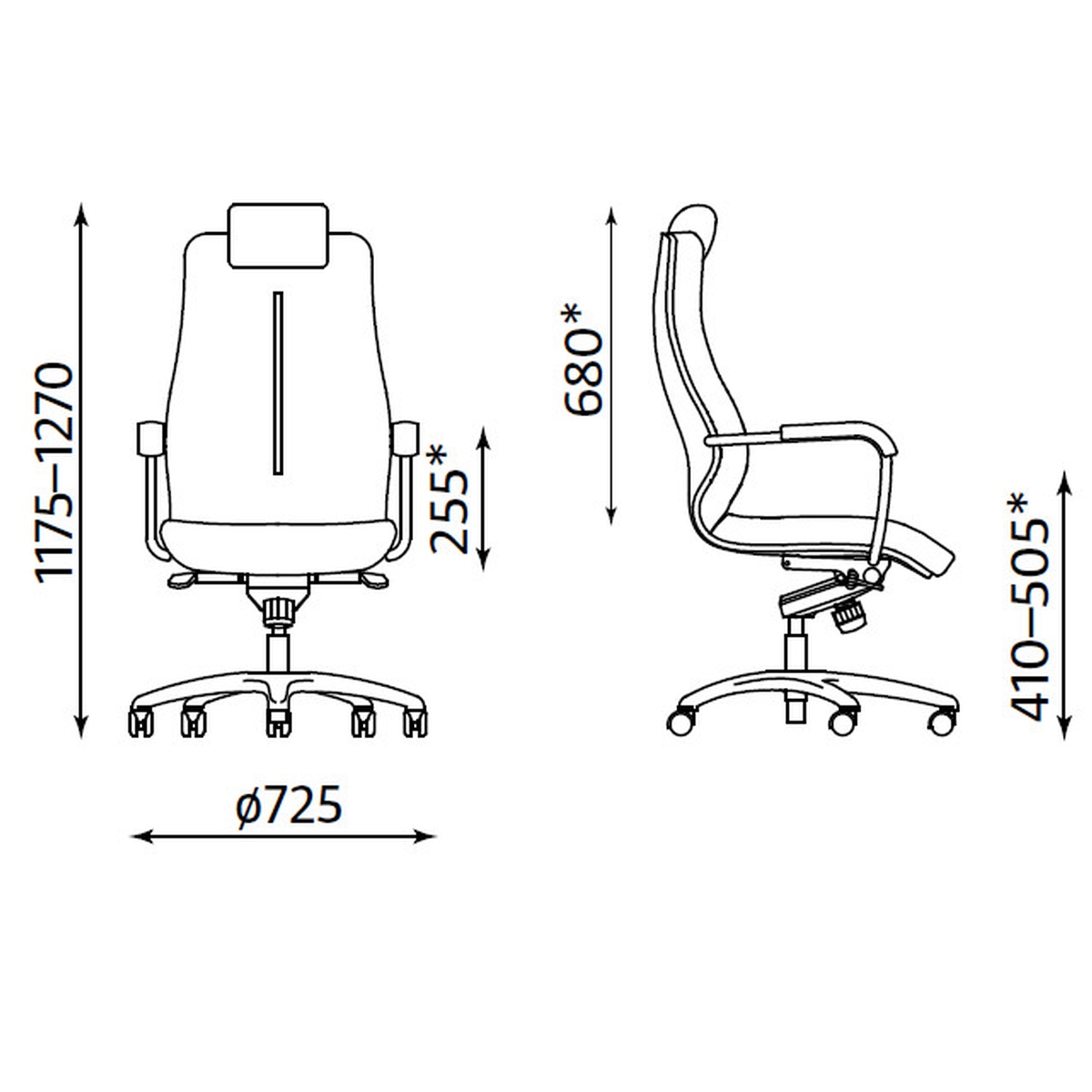 Офис Стол – черен/