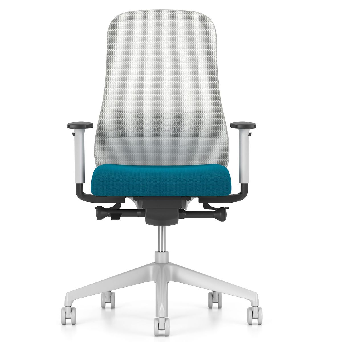 Офис Стол   – сив/розов