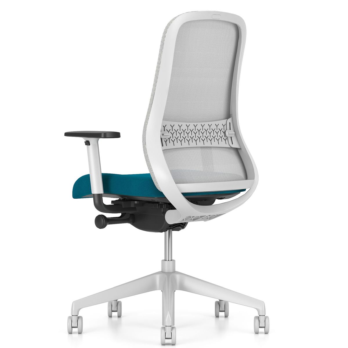 Офис Стол   – сив/розов